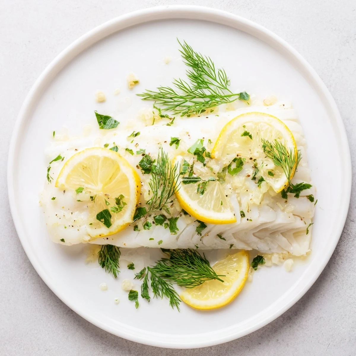 Healthy and delicious baked fish recipe, with herbs and olive oil, perfect for dinner.
