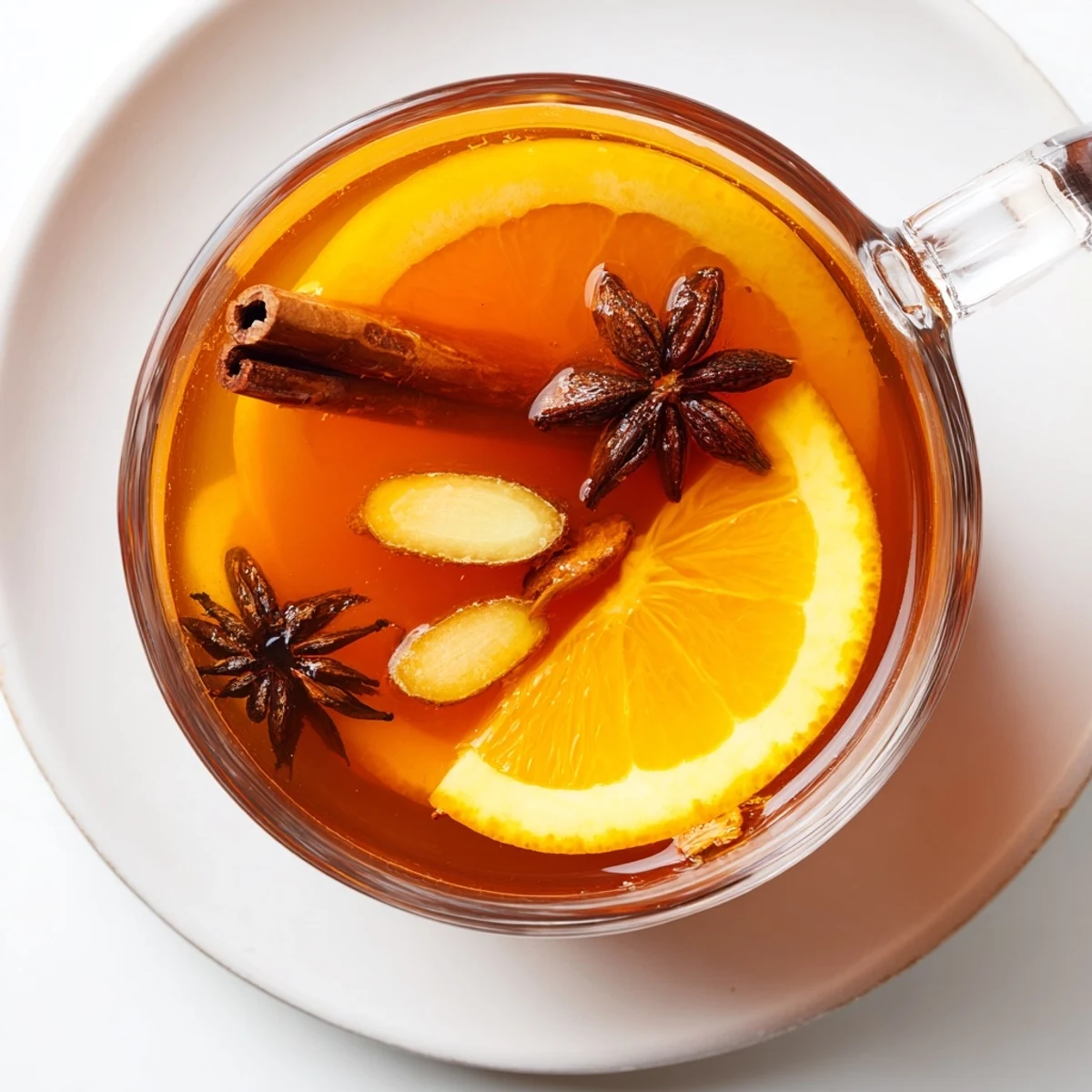 Enjoy the cozy aroma; homemade spiced punch simmering in a pot, great for parties.