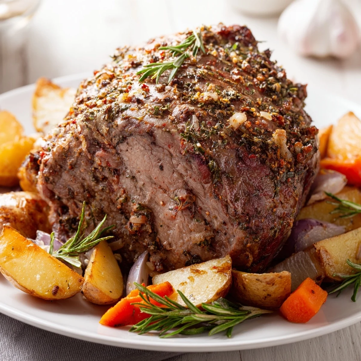 Picture this: beautifully browned meat roasted, tender and delicious, ideal for a celebratory dinner.