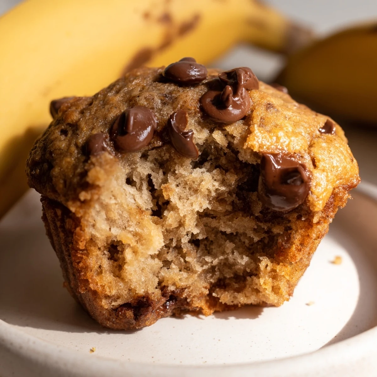 Chocolate Chip Banana Muffins