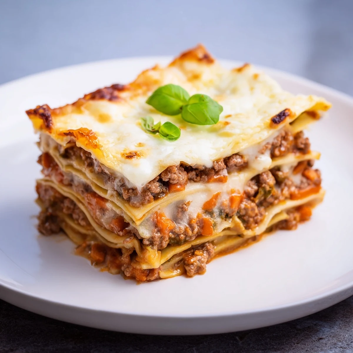 Imagine layers of tender pasta and flavorful, slow-cooked beef lasagna, bubbling hot from the oven.