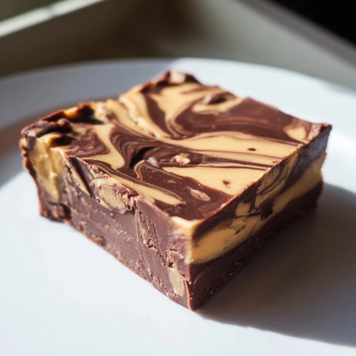 Homemade Chocolate Peanut Butter Fudge squares: rich, decadent, and perfect for sharing this holiday season.