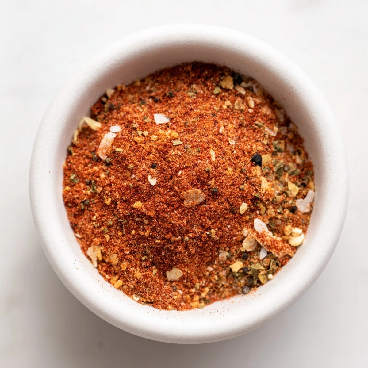 Brightly colored chili powder and cumin create a mound in a bowl for the Easy Homemade Taco Seasoning Mix.