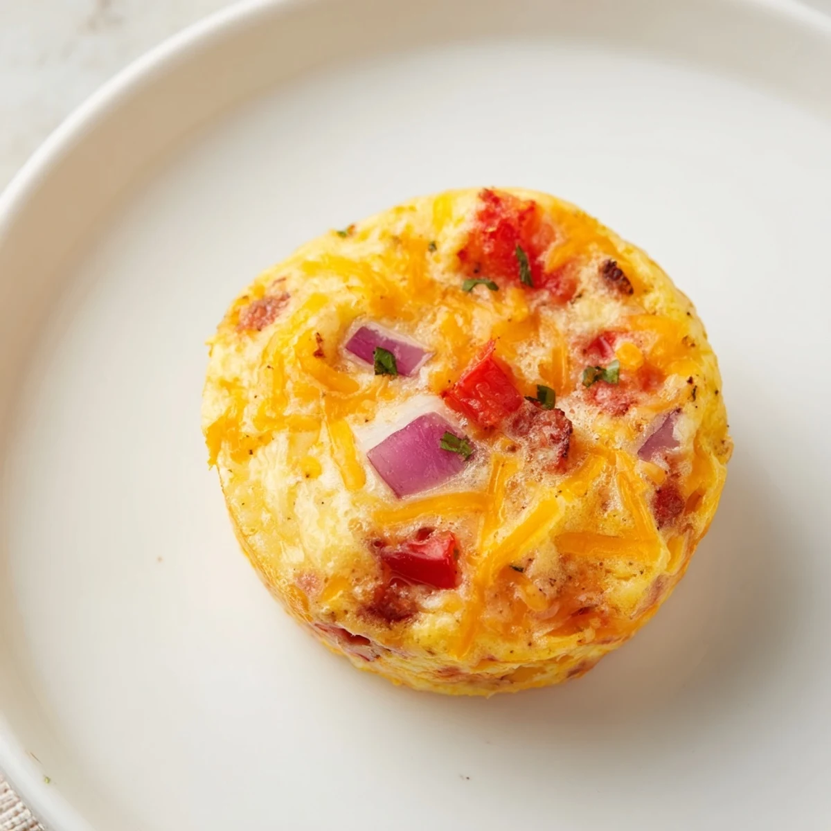 Freshly baked Best Frittata Egg Muffins on a platter, ready for a quick breakfast or healthy snack.