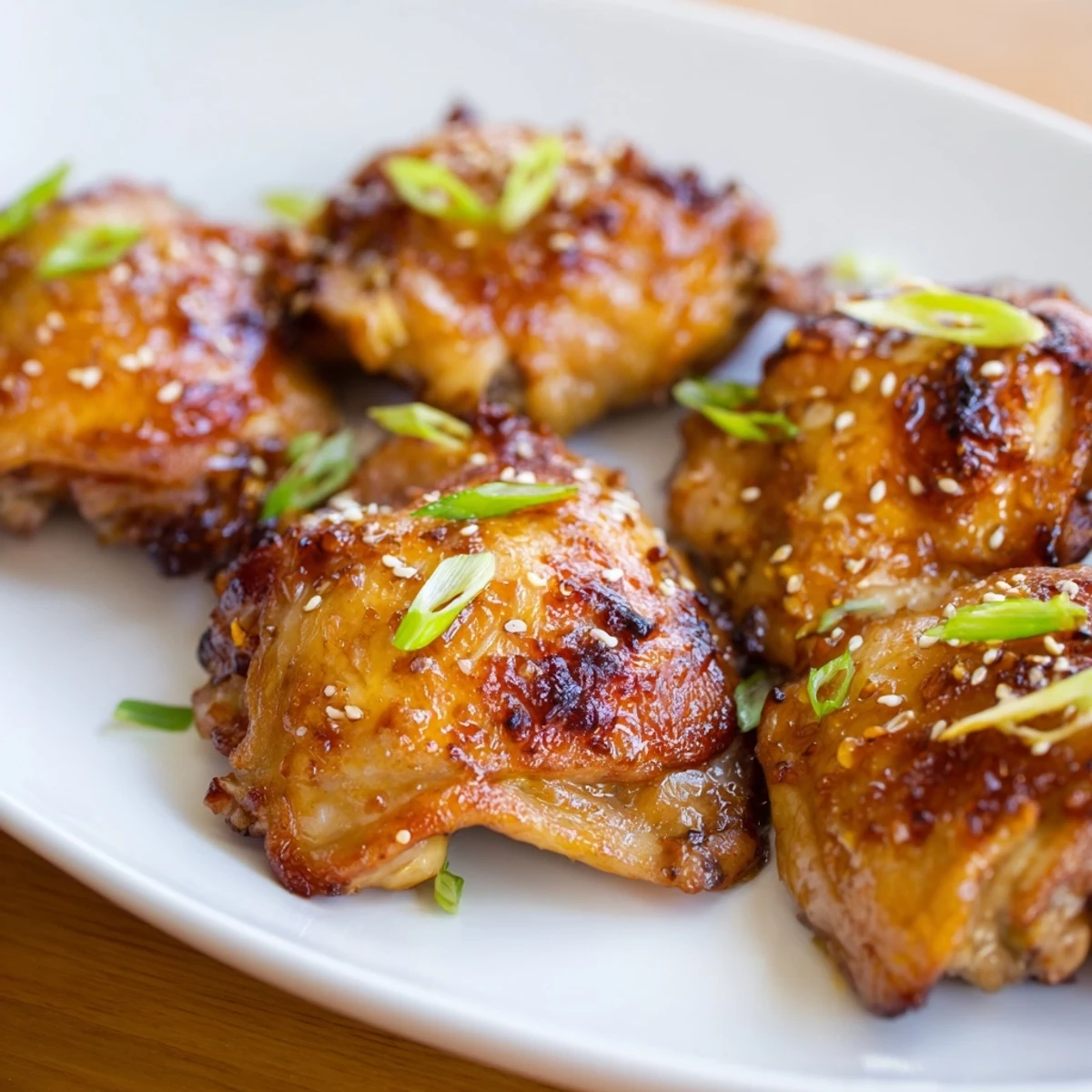 Savory Five Spice Chicken served on white rice with toasted sesame seed topping