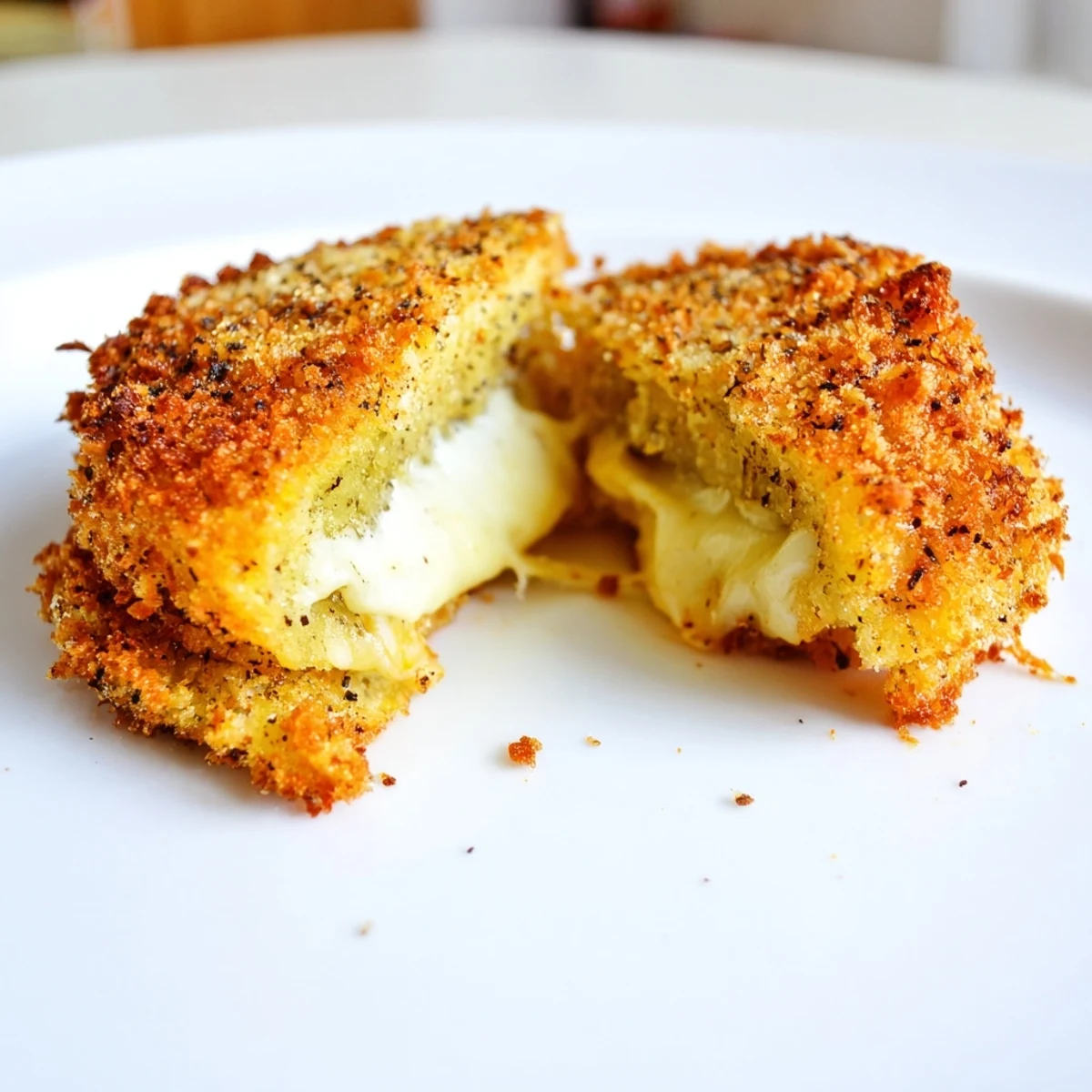 Tangy dill pickle cheese bites arranged on a platter for party snacking