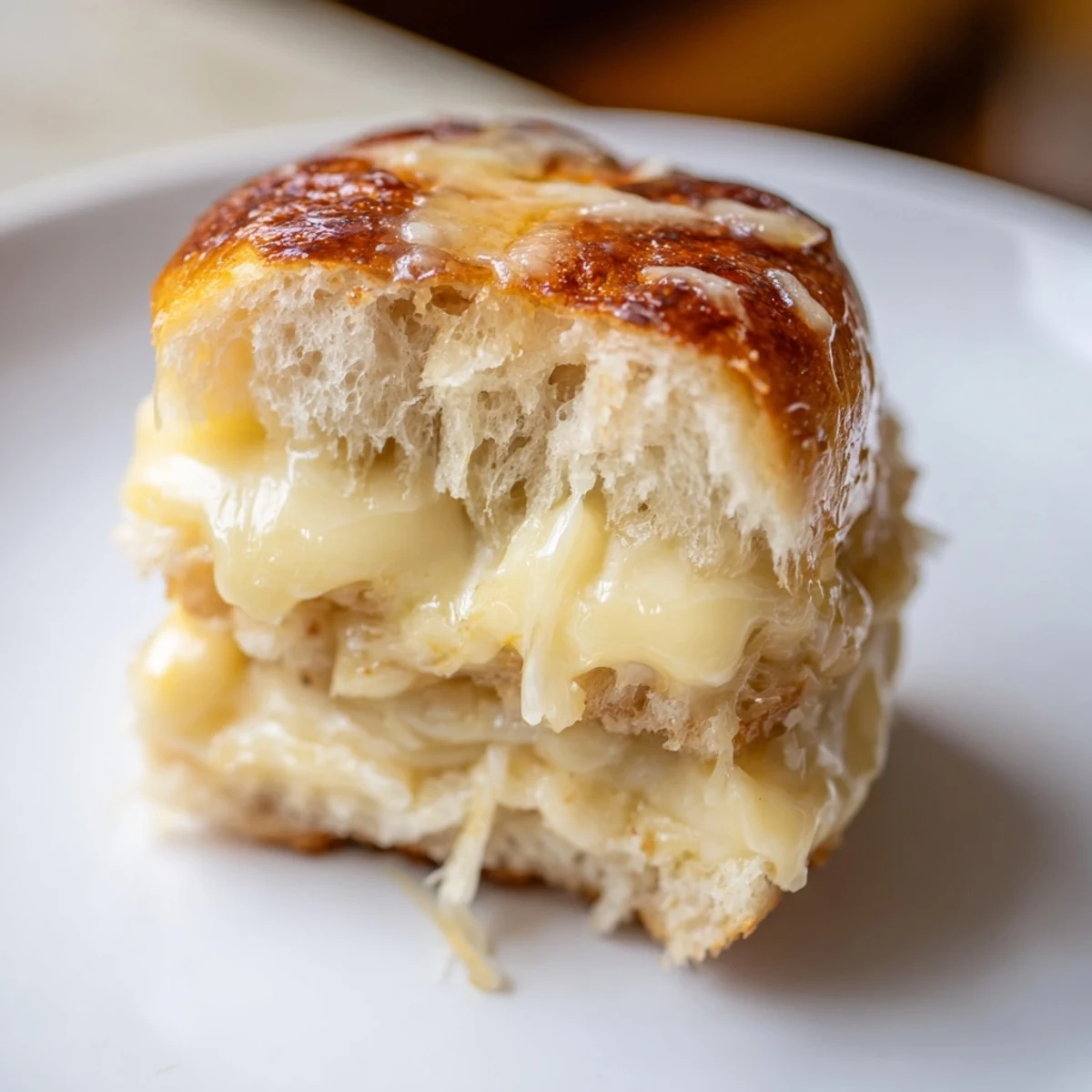 Mini Grilled Cheese Hawaiian Rolls Recipe with gooey cheddar, golden buttery tops