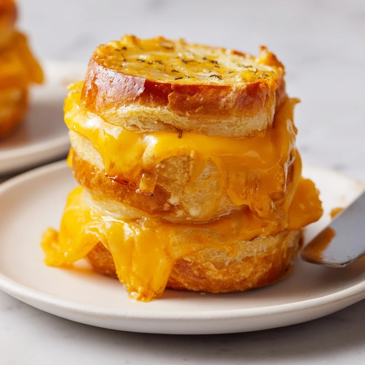 Party-ready Mini Grilled Cheese Hawaiian Rolls Recipe sliced, soft sweet rolls, melted cheddar