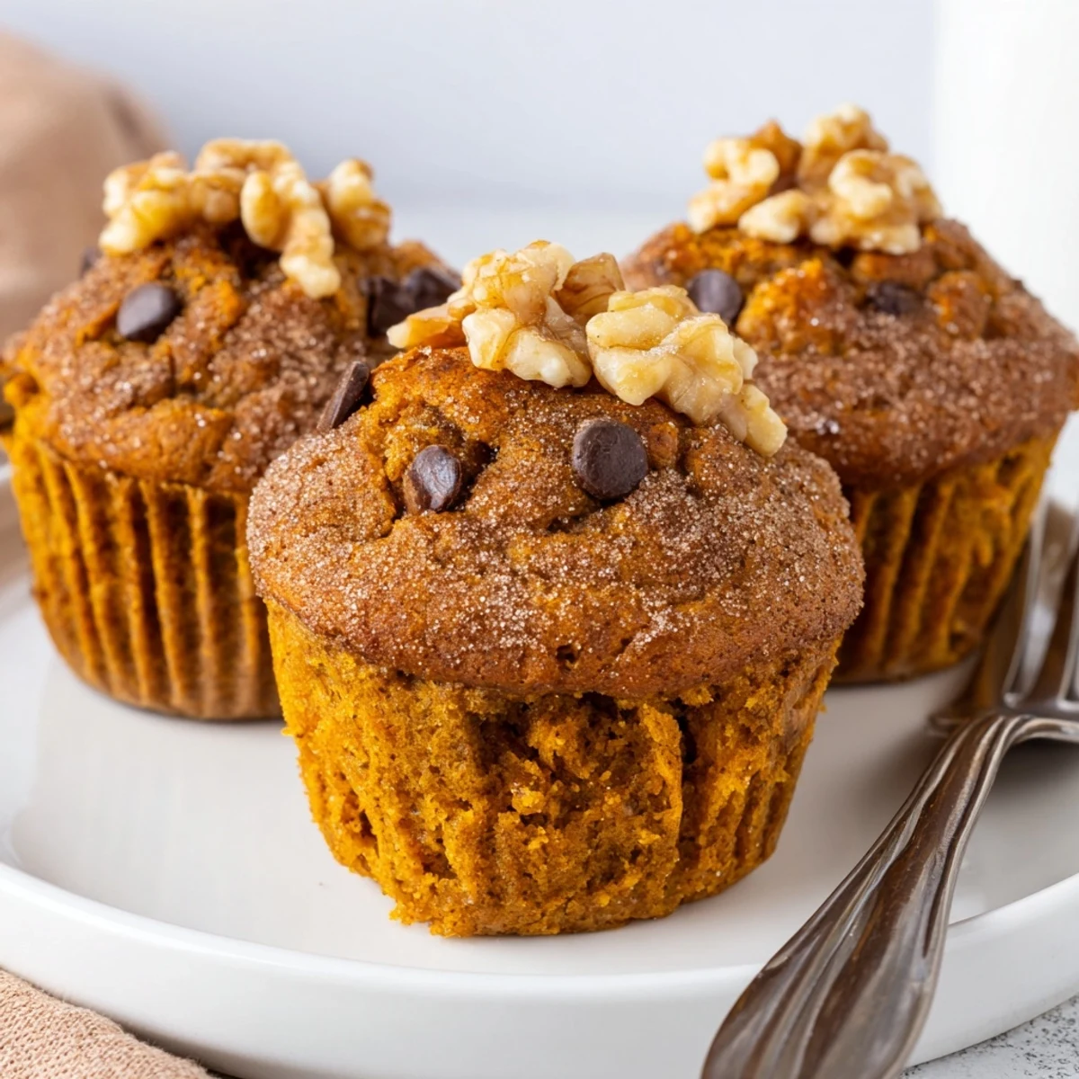 Pumpkin Banana Muffins Recipe: warm golden tops, cinnamon aroma, cooling on rack.
