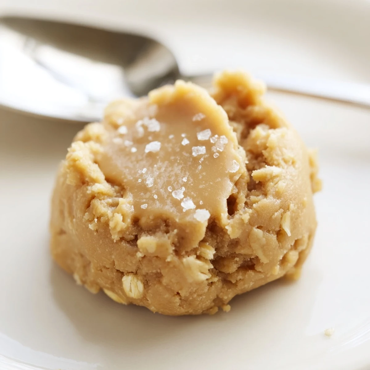 Peanut Butter No Bake Cookies cooling on parchment lined sheet, glossy chewy centers